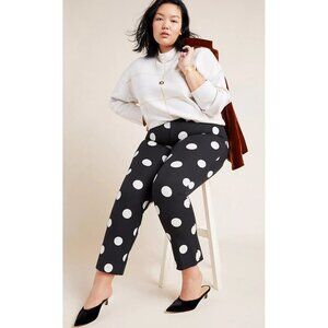 Anthropologie Polka Dot Women's Cropped Pants